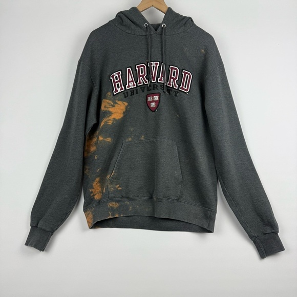 Champion Harvard University Hoodie – Men’s L / Unisex Fit – Distressed Gray - Picture 1 of 9